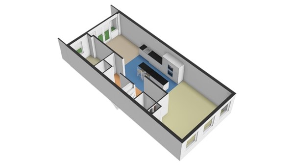 Floorplan - Sionstraat 33B02, 3061 ER Rotterdam